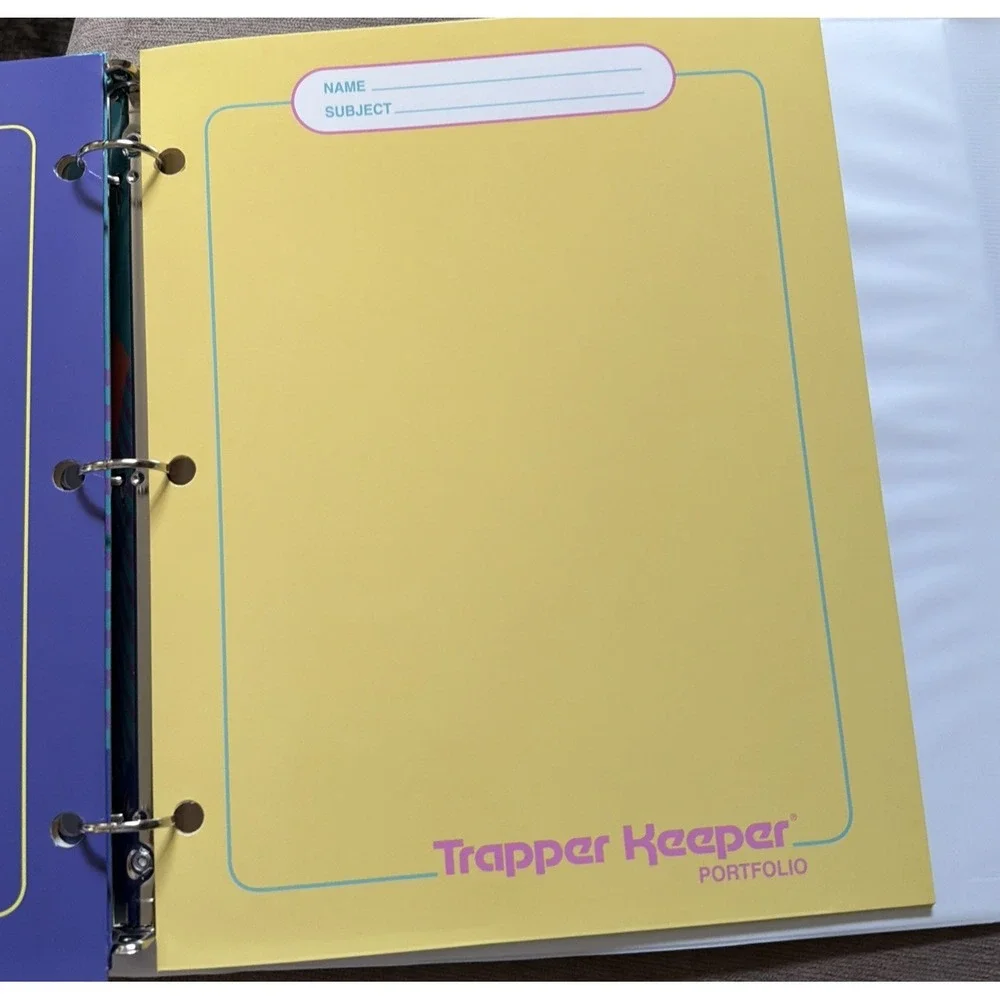 Mead Retro 80s Trapper Keeper Colorblock 3 Ring Binder – Original Design
